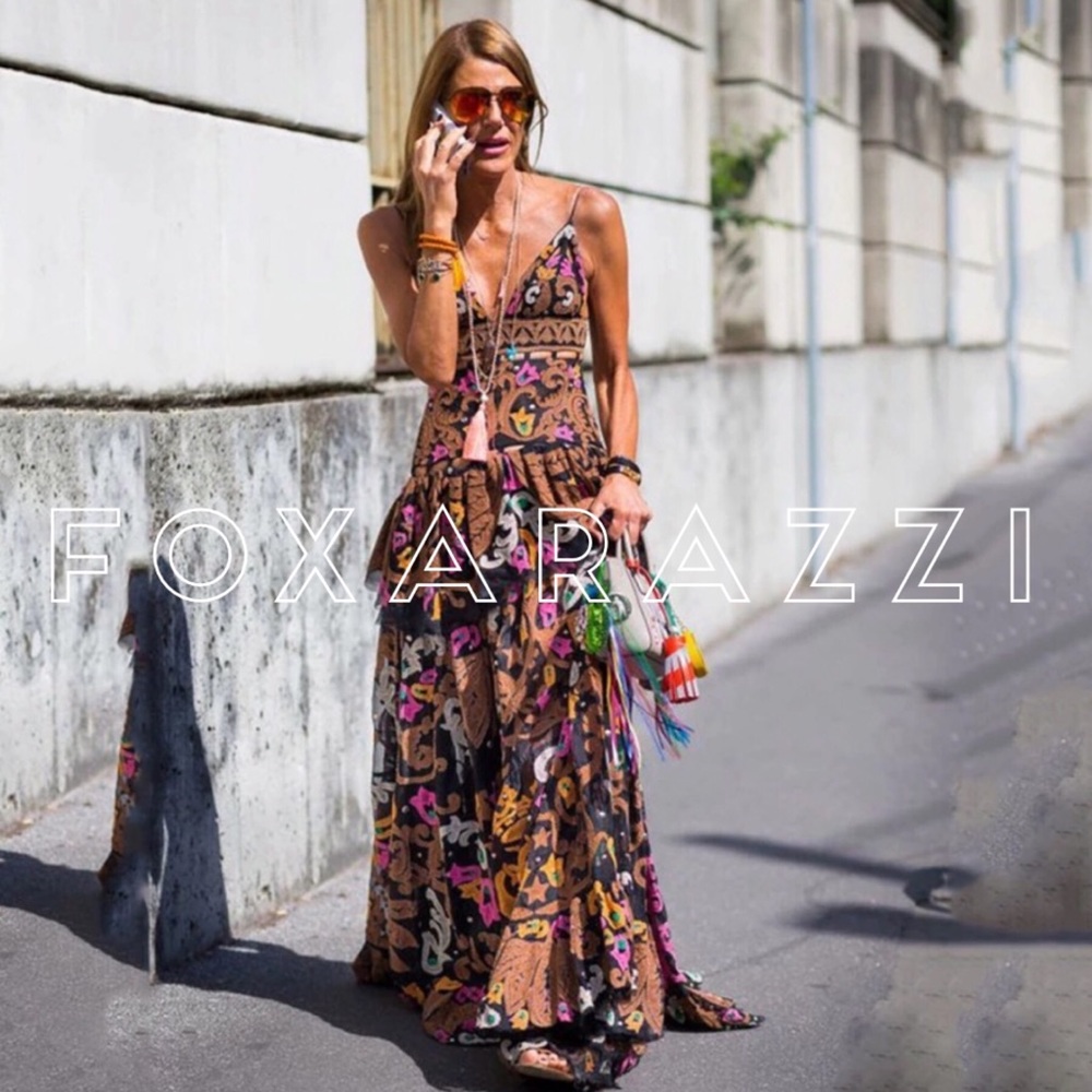 Sofia Vibrant Velvet Maxi Gown / Dress - Picture 3 of 9